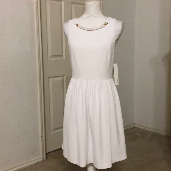 Kensie Sleeveless Crew-Neck Flared Dress - Picture 1 of 2